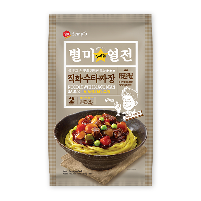 Jajangmyun, Noodles with Black Bean Sauce Sempio